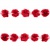 Тесьма плетеная "Рюш", упак. 9,14 м, цвет красный - купить в Северодвинске. Цена: 46.82 руб.