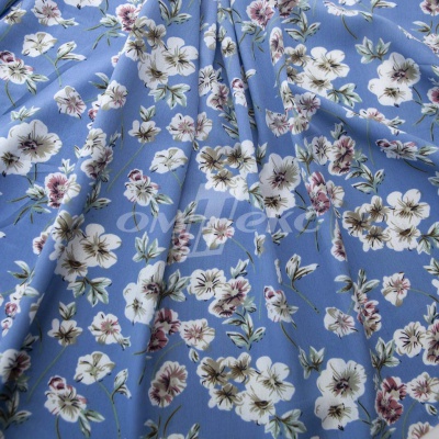 Плательная ткань "Фламенко" 12.1, 80 гр/м2, шир.150 см, принт растительный - купить в Северодвинске. Цена 241.49 руб.