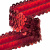 Тесьма с пайетками 3, шир. 30 мм/уп. 25+/-1 м, цвет красный - купить в Северодвинске. Цена: 1 087.39 руб.