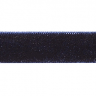 Лента бархатная нейлон, шир.12 мм, (упак. 45,7м), цв.180-т.синий - купить в Северодвинске. Цена: 411.60 руб.