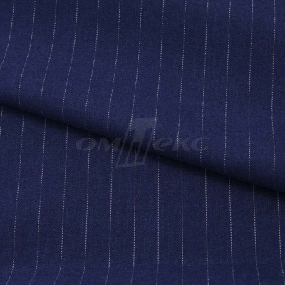 Костюмная ткань "Жаклин", 188 гр/м2, шир. 150 см, цвет тёмно-синий - купить в Северодвинске. Цена 426.49 руб.