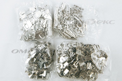 Крючки брючные 4 шипа "Стром" 144 шт. никель - купить в Северодвинске. Цена: 383.97 руб.