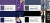 Костюмная ткань "Элис" 18-3921, 200 гр/м2, шир.150см, цвет голубика - купить в Северодвинске. Цена 303.10 руб.