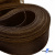 Регилиновая лента, шир.100мм, (уп.25 ярд), цв.- коричневый - купить в Северодвинске. Цена: 694.13 руб.