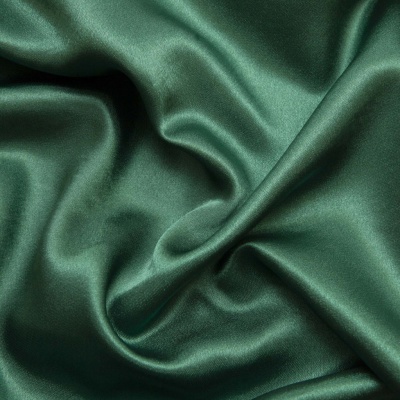 Поли креп-сатин 19-5420, 125 (+/-5) гр/м2, шир.150см, цвет зелёный - купить в Северодвинске. Цена 155.57 руб.