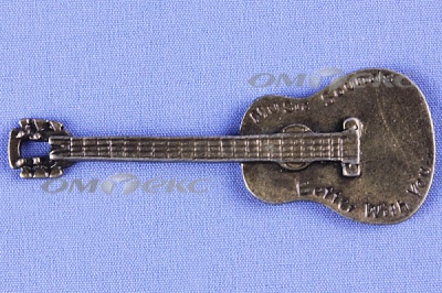 Декоративный элемент для творчества из металла "Гитара"  - купить в Северодвинске. Цена: 19.99 руб.