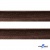 Кант атласный 074, шир. 12 мм (в упак. 65,8 м), цвет коричневый - купить в Северодвинске. Цена: 237.16 руб.