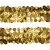 Тесьма с пайетками D16, шир. 30 мм/уп. 25+/-1 м, цвет золото - купить в Северодвинске. Цена: 1 087.39 руб.
