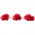 Тесьма плетеная "Рюш", упак. 9,14 м, цвет красный - купить в Северодвинске. Цена: 47.30 руб.