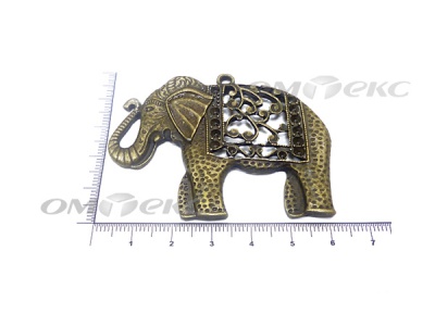 Декоративный элемент для творчества из металла "Слон"  - купить в Северодвинске. Цена: 26.66 руб.