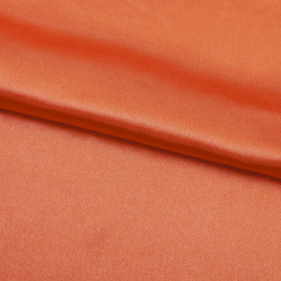 Поли креп-сатин 17-1350, 120 гр/м2, шир.150см, цвет оранжевый - купить в Северодвинске. Цена 155.57 руб.