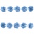Тесьма плетеная "Рюш", упак. 9,14 м, цвет голубой - купить в Северодвинске. Цена: 45.87 руб.