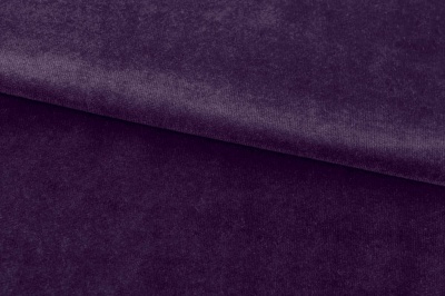 Бархат стрейч, 240 гр/м2, шир.160см, (2,4 м/кг), цвет 27/фиолет - купить в Северодвинске. Цена 886.02 руб.