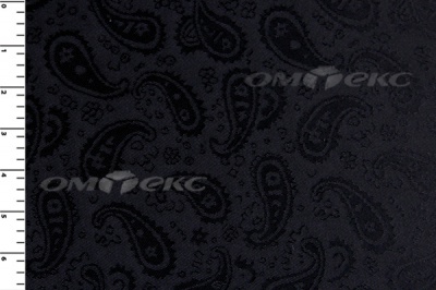 Ткань подкладочная жаккард Р14098, чёрный, 85 г/м2, шир. 150 см, 230T - купить в Северодвинске. Цена 166.45 руб.