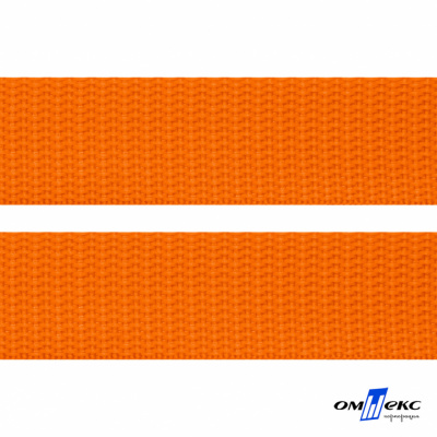 Оранжевый - цв.523 - Текстильная лента-стропа 550 гр/м2 ,100% пэ шир.50 мм (боб.50+/-1 м) - купить в Северодвинске. Цена: 797.67 руб.