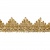 Тесьма металлизированная 0384-0240, шир. 40 мм/уп. 25+/-1 м, цвет золото - купить в Северодвинске. Цена: 490.74 руб.