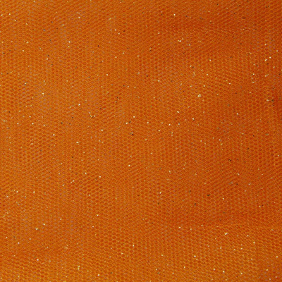 Сетка Глиттер, 24 г/м2, шир.145 см., оранжевый - купить в Северодвинске. Цена 117.24 руб.