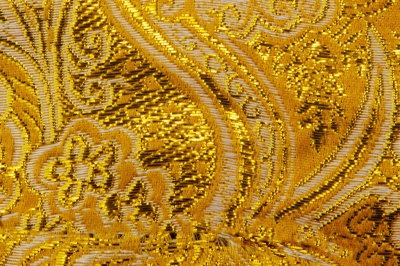 Ткань костюмная жаккард №12, 140 гр/м2, шир.150см, цвет жёлтый - купить в Северодвинске. Цена 383.29 руб.