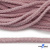 Шнур плетеный d-6 мм круглый, 70% хлопок 30% полиэстер, уп.90+/-1 м, цв.1087-розовый - купить в Северодвинске. Цена: 588 руб.