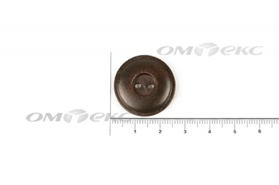 Пуговица деревянная круглая №54 (25мм) - купить в Северодвинске. Цена: 4.12 руб.