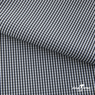 Ткань сорочечная Клетка Виши, 115 г/м2, 58% пэ,42% хл, шир.150 см, цв.6-черный, (арт.111) - купить в Северодвинске. Цена 306.69 руб.