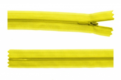 Молния потайная Т3 131, 20 см, капрон, цвет жёлтый - купить в Северодвинске. Цена: 5.12 руб.