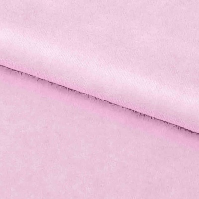 Велюр JS LIGHT 1, 220 гр/м2, шир.150 см, (3,3 м/кг), цвет бл.розовый - купить в Северодвинске. Цена 1 055.34 руб.