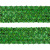 Тесьма с пайетками D4, шир. 35 мм/уп. 25+/-1 м, цвет зелёный - купить в Северодвинске. Цена: 1 308.30 руб.