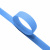 Липучка с покрытием ПВХ, 30% нейлон 70% пэ, шир. 25 мм (упак. 25 м), цв.078 - голубой - купить в Северодвинске. Цена: 17.62 руб.