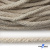 Шнур плетеный d-6 мм круглый, 70% хлопок 30% полиэстер, уп.90+/-1 м, цв.1077-лён - купить в Северодвинске. Цена: 588 руб.
