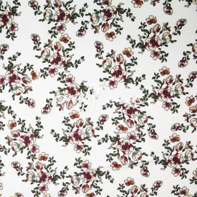 Плательная ткань "Фламенко" 23.1, 80 гр/м2, шир.150 см, принт растительный - купить в Северодвинске. Цена 264.56 руб.