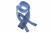 Тракторная молния Т5 351, 50 см, автомат, цвет св.голубой - купить в Северодвинске. Цена: 27.99 руб.