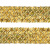 Тесьма с пайетками D16, шир. 35 мм/уп. 25+/-1 м, цвет золото - купить в Северодвинске. Цена: 1 281.60 руб.