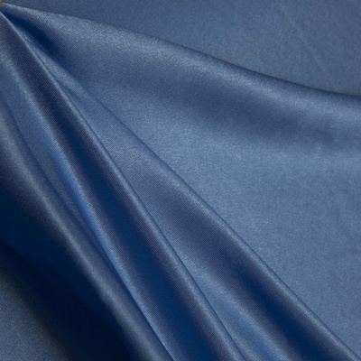 Поли креп-сатин 16-4132, 125 (+/-5) гр/м2, шир.150см, цвет голубой - купить в Северодвинске. Цена 157.15 руб.