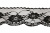 Кружево капроновое 730А, шир. 60 мм/уп.50 м, цвет #07-чёрный - купить в Северодвинске. Цена: 14 руб.
