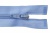 Спиральная молния Т5 351, 60 см, автомат, цвет св.голубой - купить в Северодвинске. Цена: 14.21 руб.