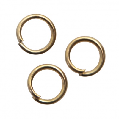 Кольцо  соединительное для бижутерии 5 мм, цв.-золото - купить в Северодвинске. Цена: 0.45 руб.