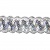 Тесьма металлизированная 0384-0256А, шир. 25 мм/уп. 25+/-1 м, цвет серебро - купить в Северодвинске. Цена: 598.48 руб.