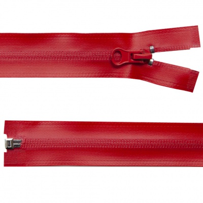 Молния водонепроницаемая PVC Т-7, 90 см, разъемная, цвет (820) красный - купить в Северодвинске. Цена: 61.18 руб.