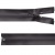 Молния водонепроницаемая PVC Т-7, 60 см, разъемная, цвет (301) т.серый - купить в Северодвинске. Цена: 49.39 руб.