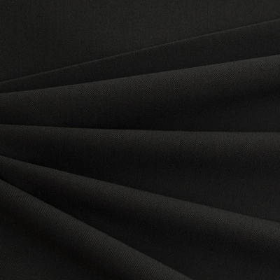 Костюмная ткань с вискозой "Меган", 210 гр/м2, шир.150см, цвет чёрный - купить в Северодвинске. Цена 378.55 руб.
