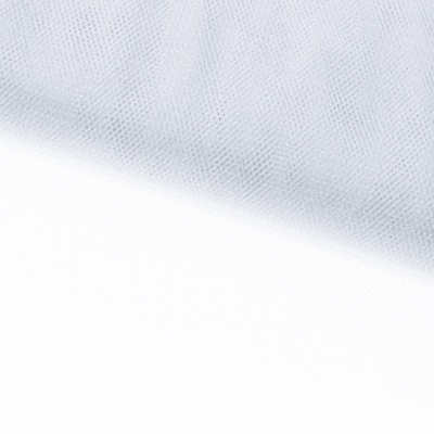 Трикотажное полотно Тюль Кристалл, 100% полиэфир, 16-01/белый, 15гр/м2, шир.160см. - купить в Северодвинске. Цена 129.70 руб.