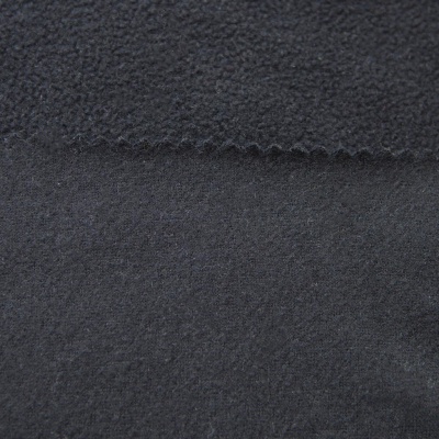 Флис DTY, 130 г/м2, шир. 150 см, цвет чёрный - купить в Северодвинске. Цена 694.22 руб.