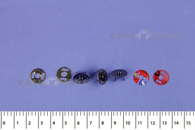 Кнопки магнитные МКМ-02, диам. 18 мм, чёрный никель - купить в Северодвинске. Цена: 14.49 руб.