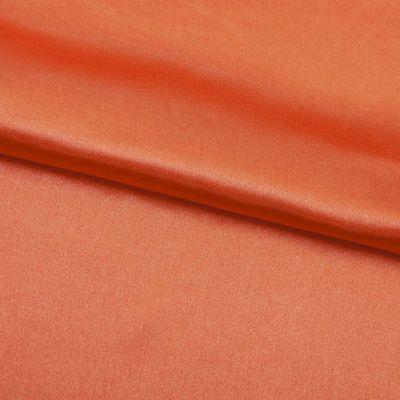 Поли креп-сатин 18-1445, 120 гр/м2, шир.150см, цвет оранжевый - купить в Северодвинске. Цена 155.57 руб.