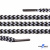 Шнурки #107-16, круглые 130 см, двухцветные цв.серый/чёрный - купить в Северодвинске. Цена: 31.89 руб.