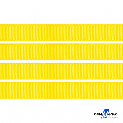 Репсовая лента 020, шир. 6 мм/уп. 50+/-1 м, цвет жёлтый - купить в Северодвинске. Цена: 89.35 руб.