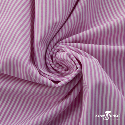 Ткань сорочечная Полоска Кенди, 115 г/м2, 58% пэ,42% хл, шир.150 см, цв.1-розовый, (арт.110) - купить в Северодвинске. Цена 306.69 руб.