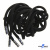 Шнурки #107-05, круглые 130 см, декор.наконечник, цв.чёрный - купить в Северодвинске. Цена: 22.56 руб.