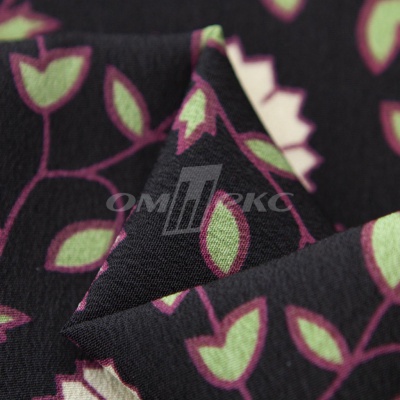 Плательная ткань "Фламенко" 10.1, 80 гр/м2, шир.150 см, принт растительный - купить в Северодвинске. Цена 243.96 руб.